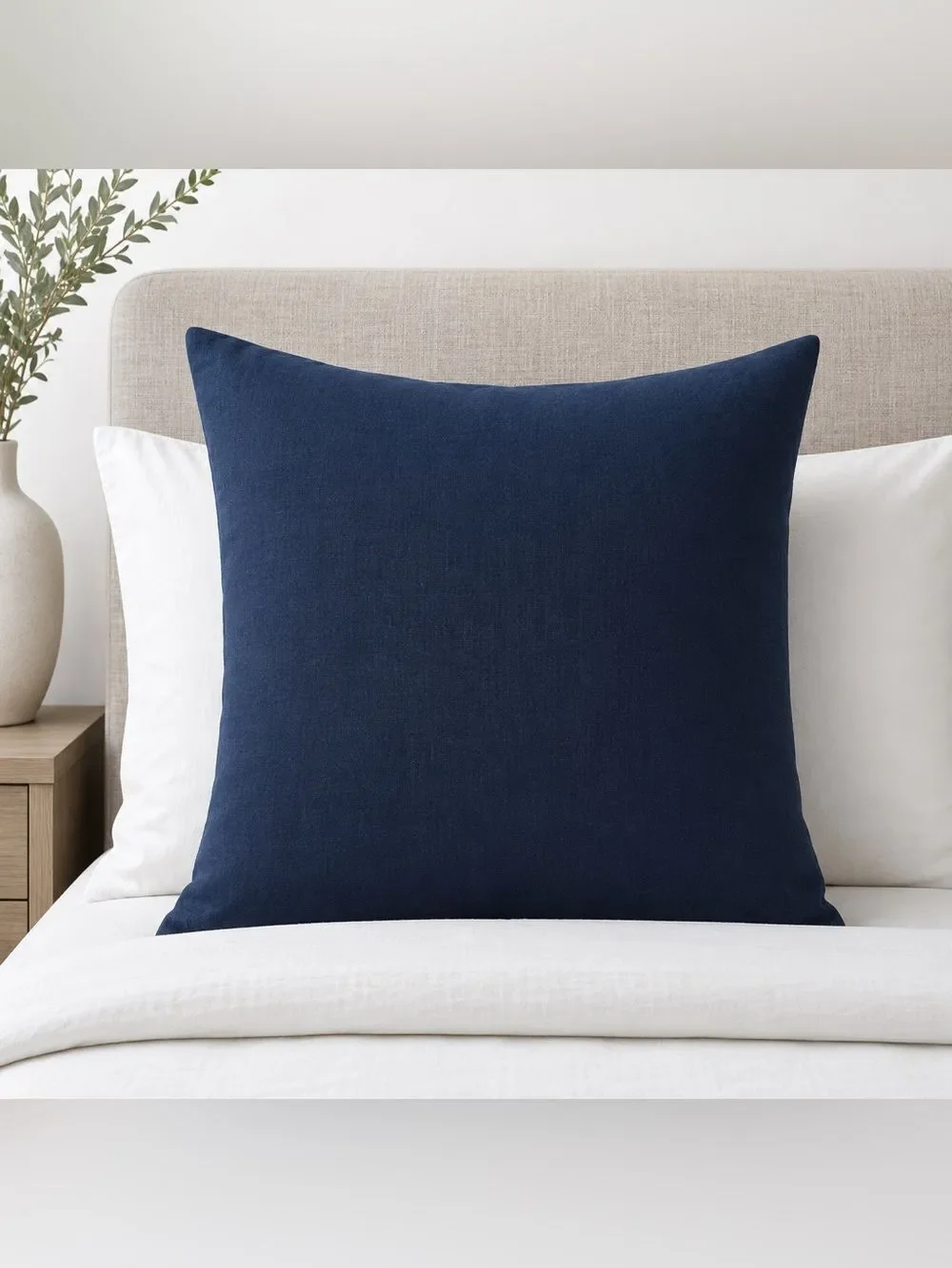 West Elm Linen Euro Pillow Cover 26